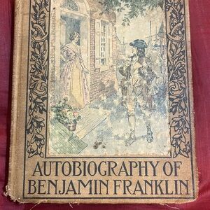Antique Henry Altemus Book The Autobiography Of Benjamin Franklin Illustrated